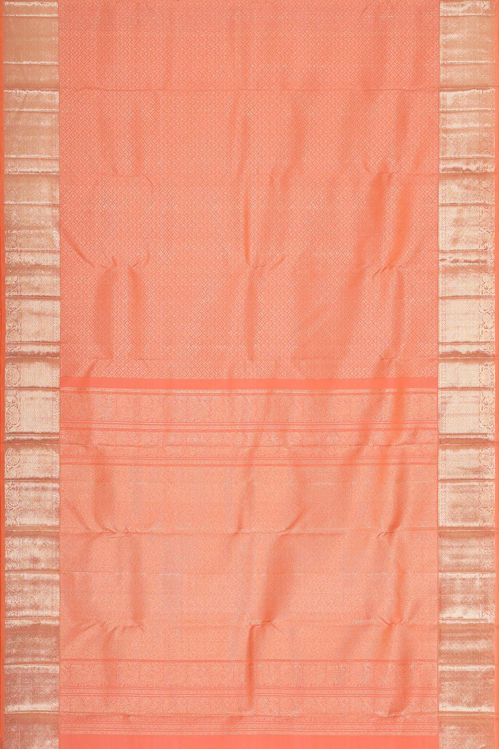 Collection of Kanchipattu Peach Brocade Saree in a gallery layout