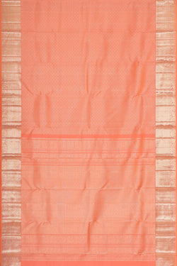 Collection of Kanchipattu Peach Brocade Saree in a gallery layout