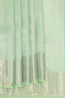 Collection of Kanchipattu Light Mint Green Brocade Saree in a gallery layout