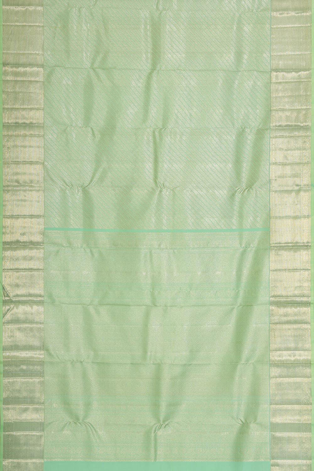 Collection of Kanchipattu Light Mint Green Brocade Saree in a gallery layout