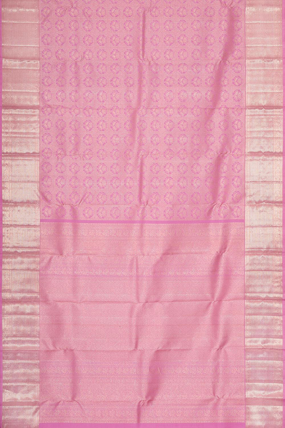 Collection of Kanchipattu Pink Brocade Saree in a gallery layout