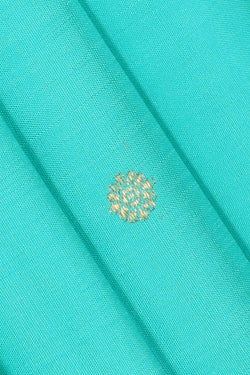 Collection of Kanchipattu Aqua Blue Brocade Saree in a gallery layout