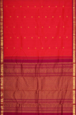 Collection of Kanchipattu Pinkish Red Brocade Saree in a gallery layout