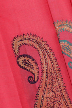 Collection of Kanchipattu Light Red Brocade Saree in a gallery layout