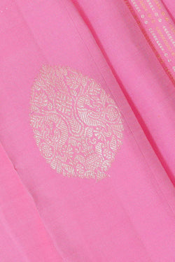 Collection of Kanchipattu Pink Brocade Saree in a gallery layout