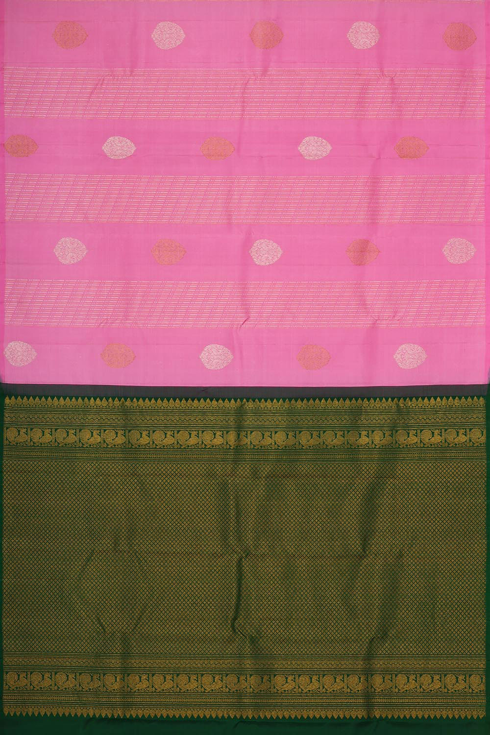 Collection of Kanchipattu Pink Brocade Saree in a gallery layout