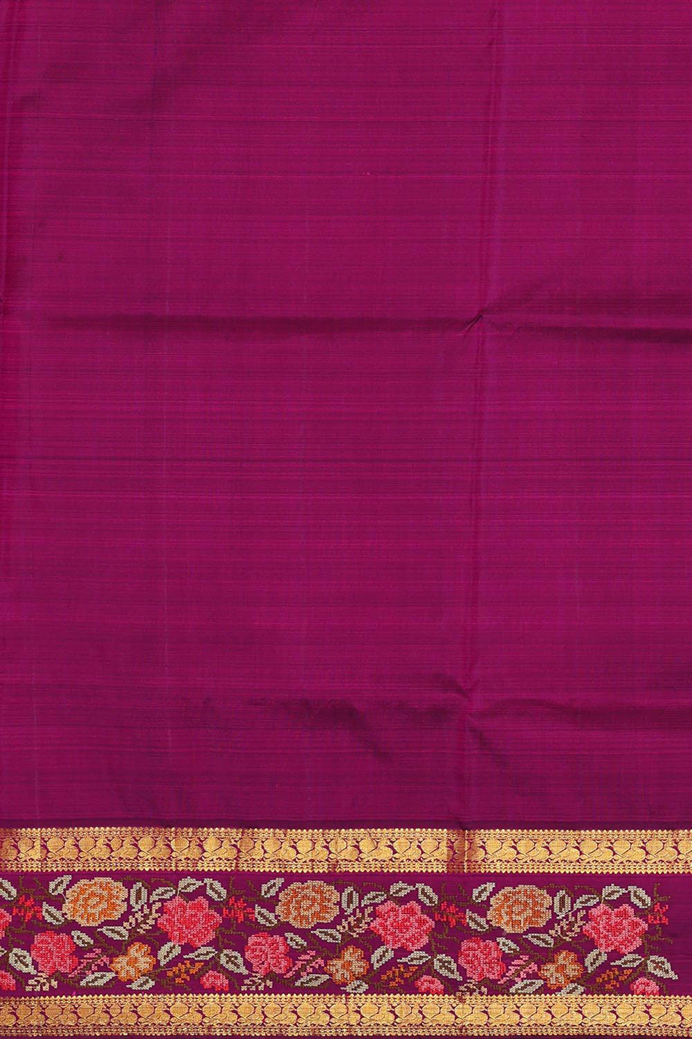 Kanchipattu Pinkish Red Embroidered Saree