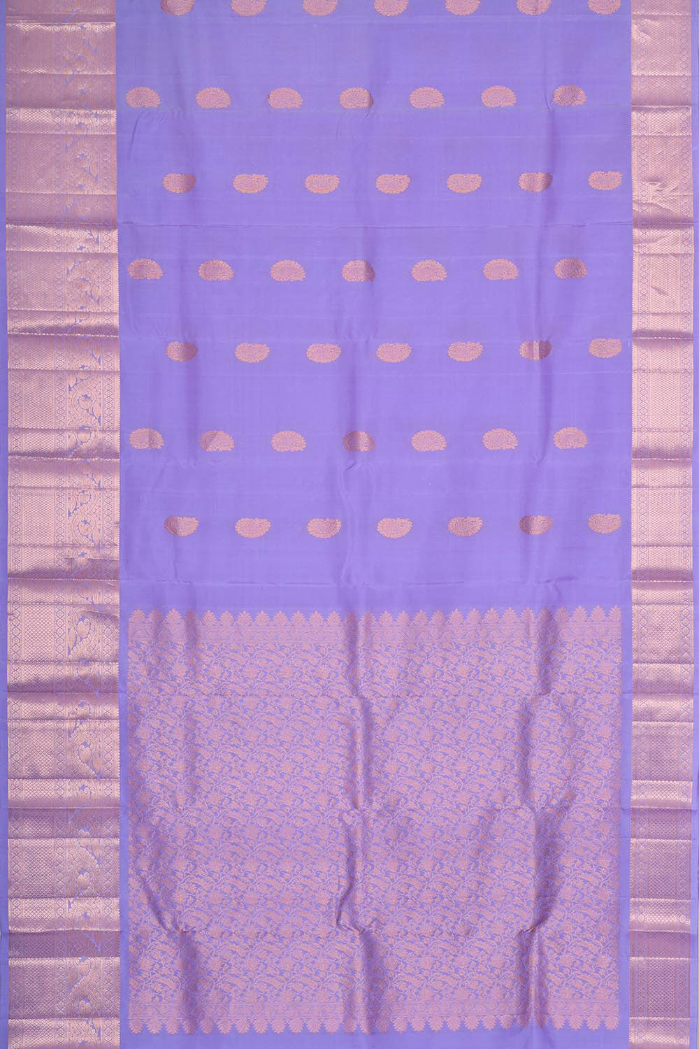 Collection of Kanchipattu Lavender Brocade Saree in a gallery layout