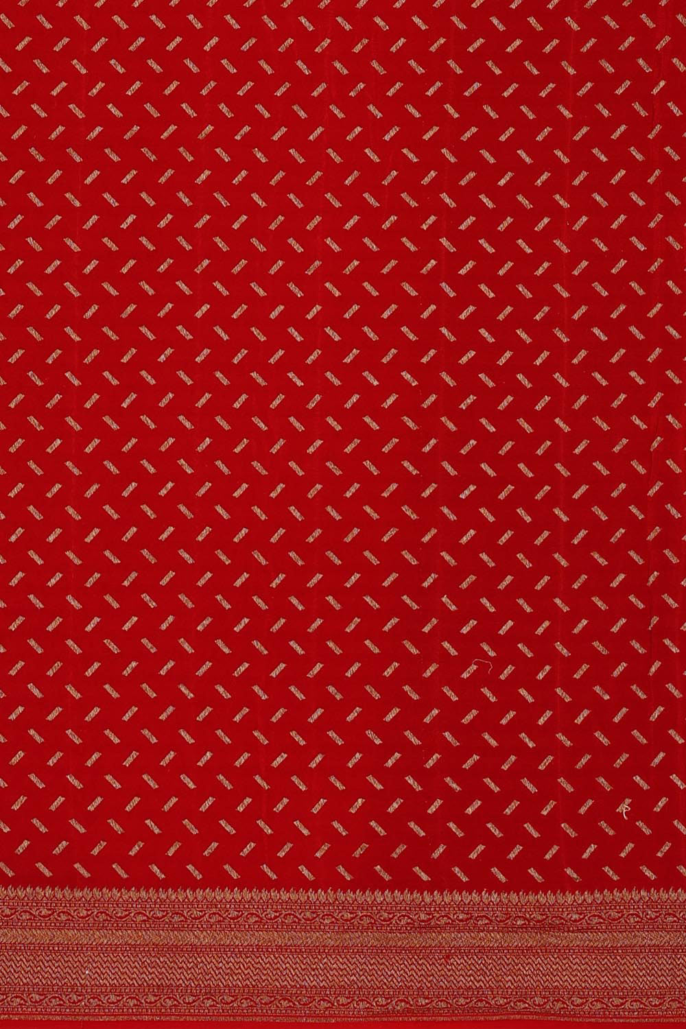 Image of Banarasi Georgette Yellow Saree