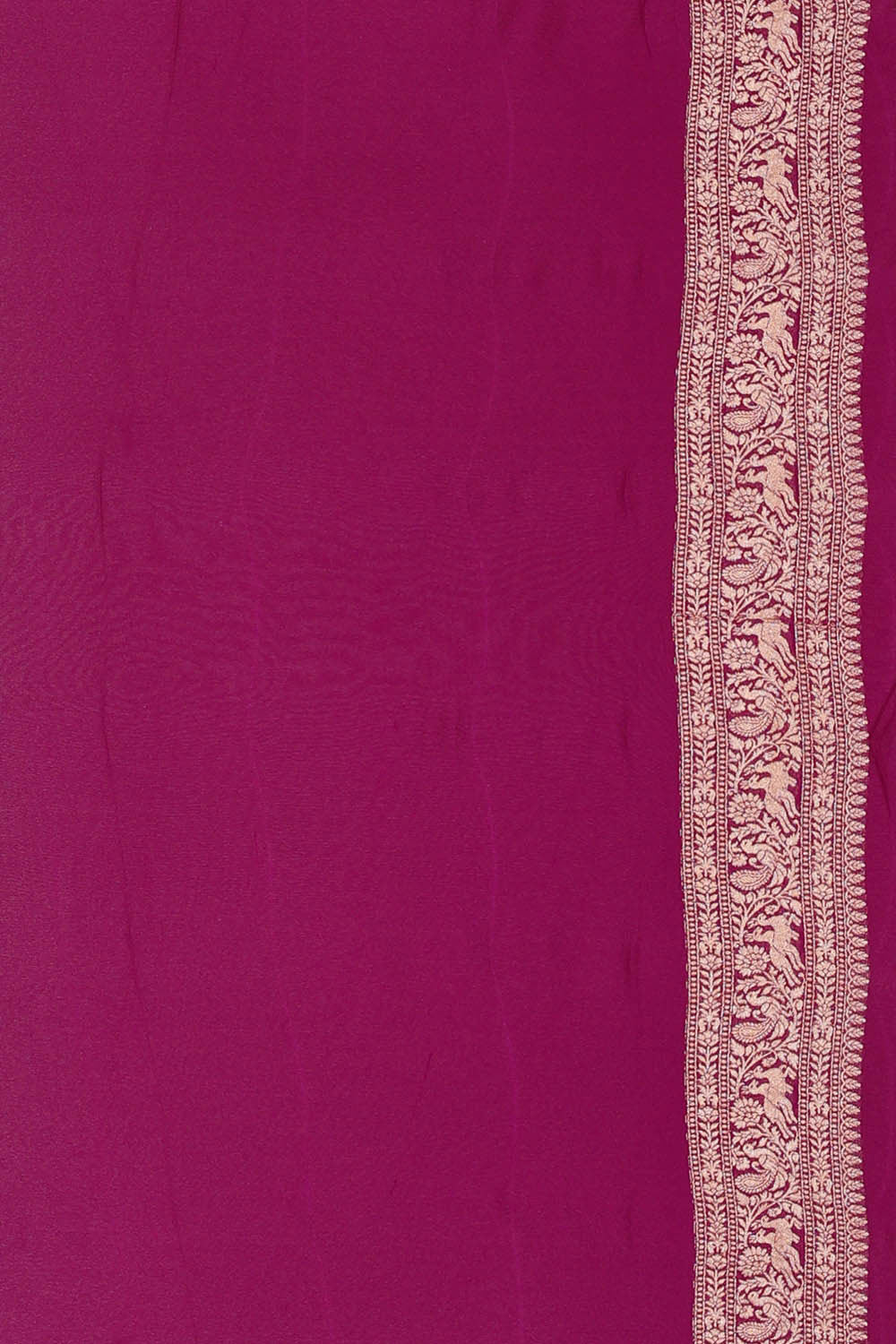 Banarasi Georgette Deep Wine Saree