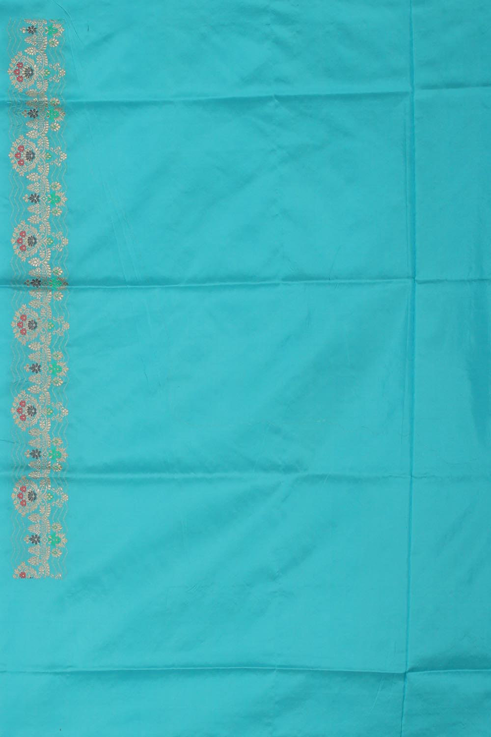 Collection of Banarasi Silk Sky Blue Saree in a gallery layout