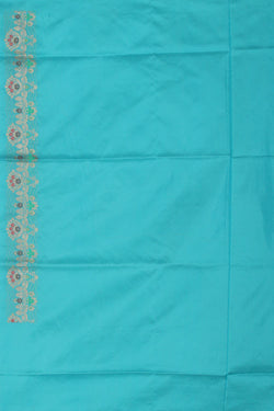 Collection of Banarasi Silk Sky Blue Saree in a gallery layout