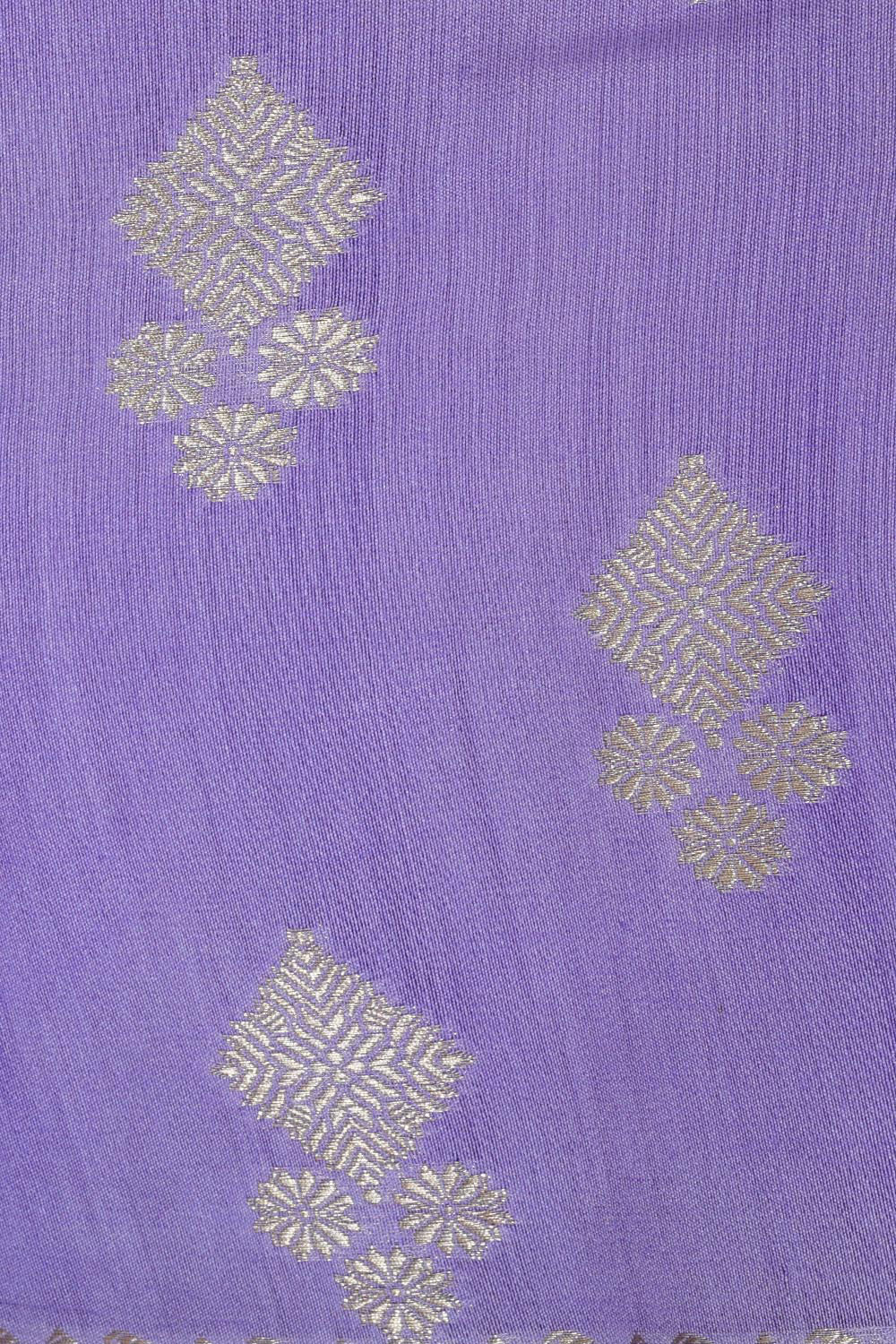 Banarasi Chiniya Silk Lavender Saree