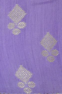 Image of Banarasi Chiniya Silk Lavender Saree