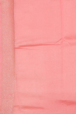 Image of Banarasi Chiniya Silk Light Peach Saree