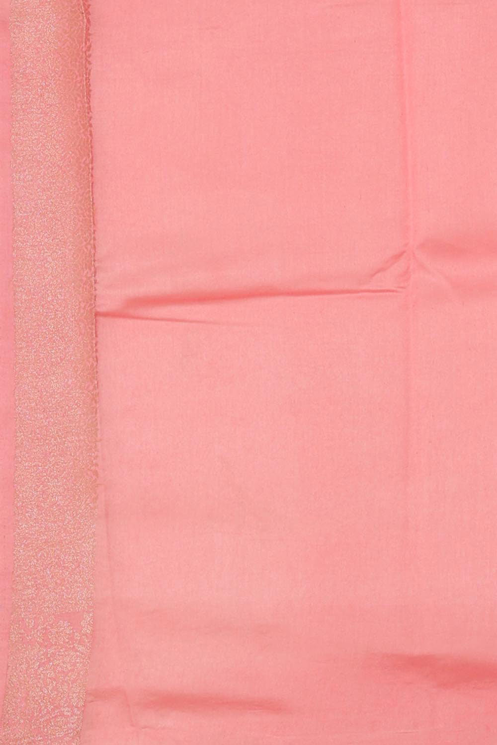 Banarasi Chiniya Silk Light Peach Saree