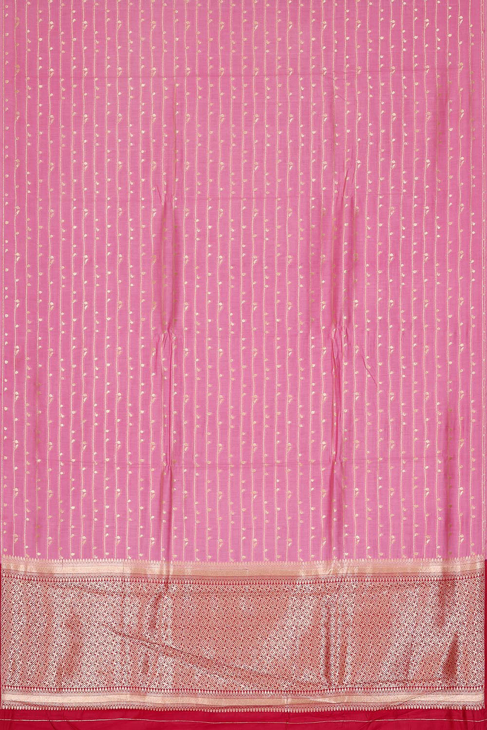 Banarasi Chiniya Silk Rose Pink Saree