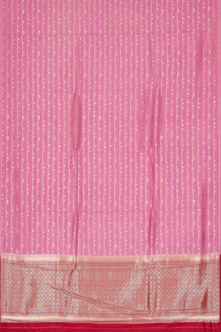 Image of Banarasi Chiniya Silk Rose Pink Saree