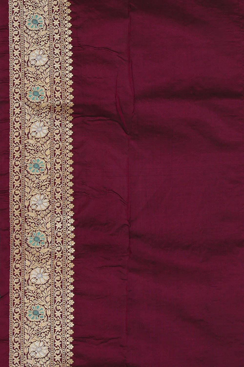 Collection of Banarasi Silk Wine Colour Saree in a gallery layout