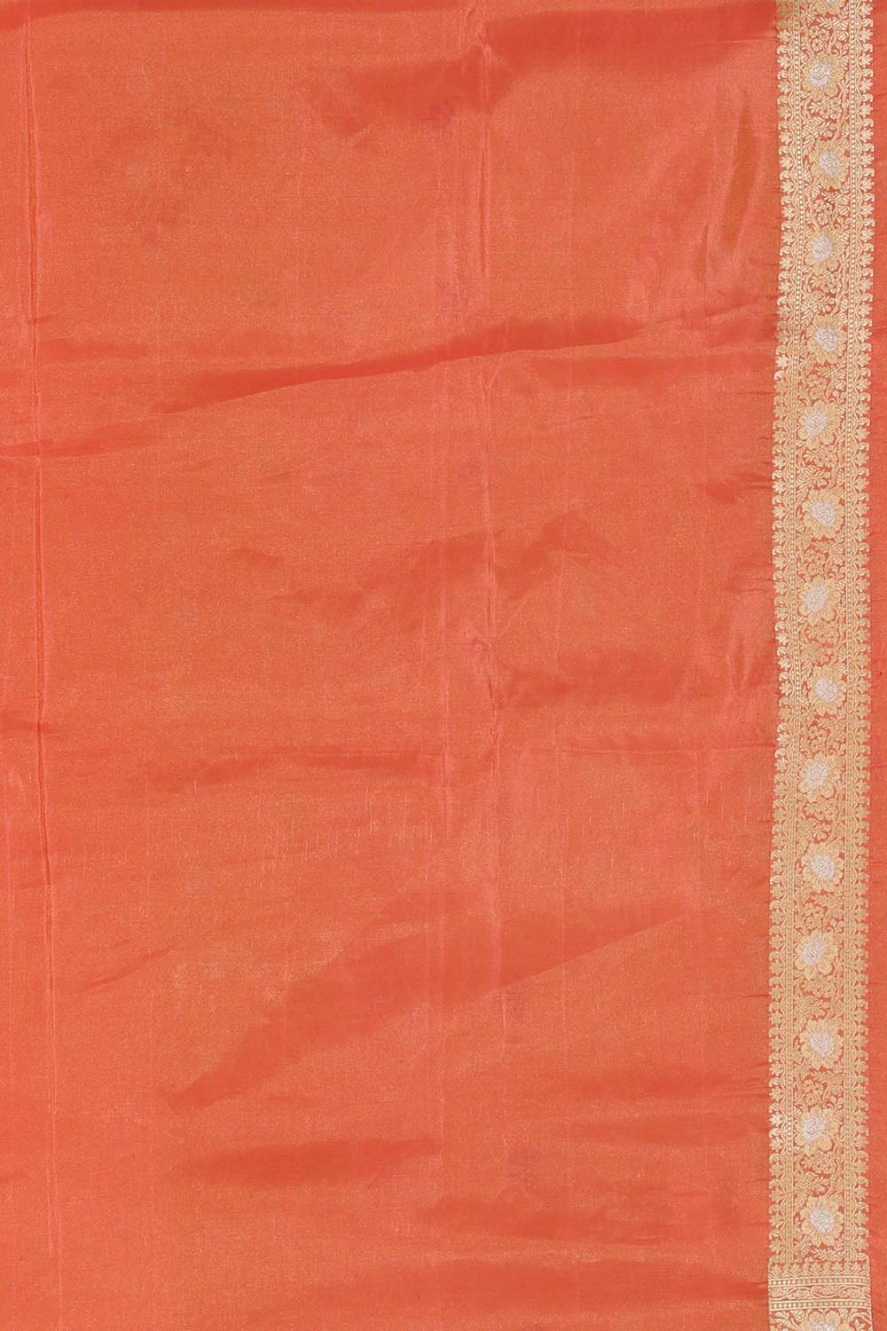 Banarasi Silk Peach Tissue Saree