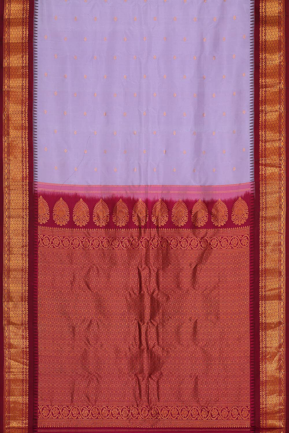 Gadwal Silk Lavender Saree