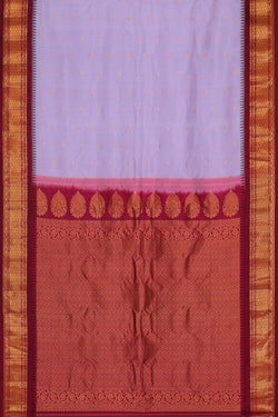 Image of Gadwal Silk Lavender Saree