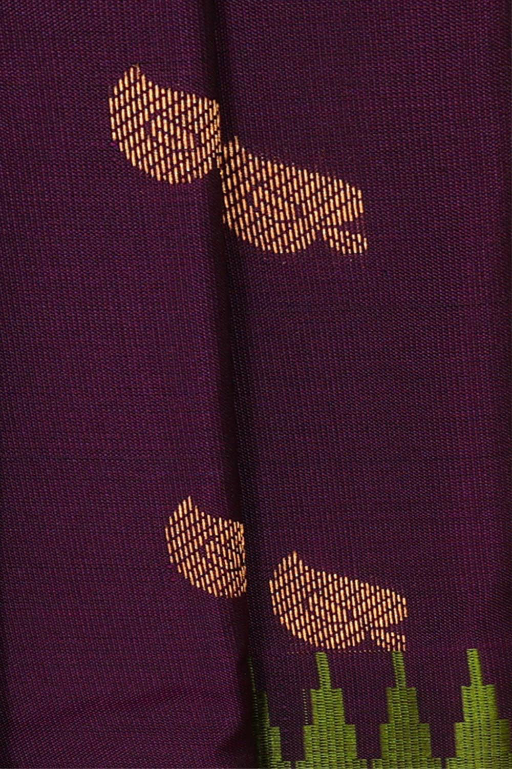 Gadwal Silk Violet Saree