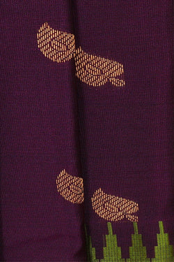 Image of Gadwal Silk Violet Saree