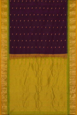 Image of Gadwal Silk Violet Saree