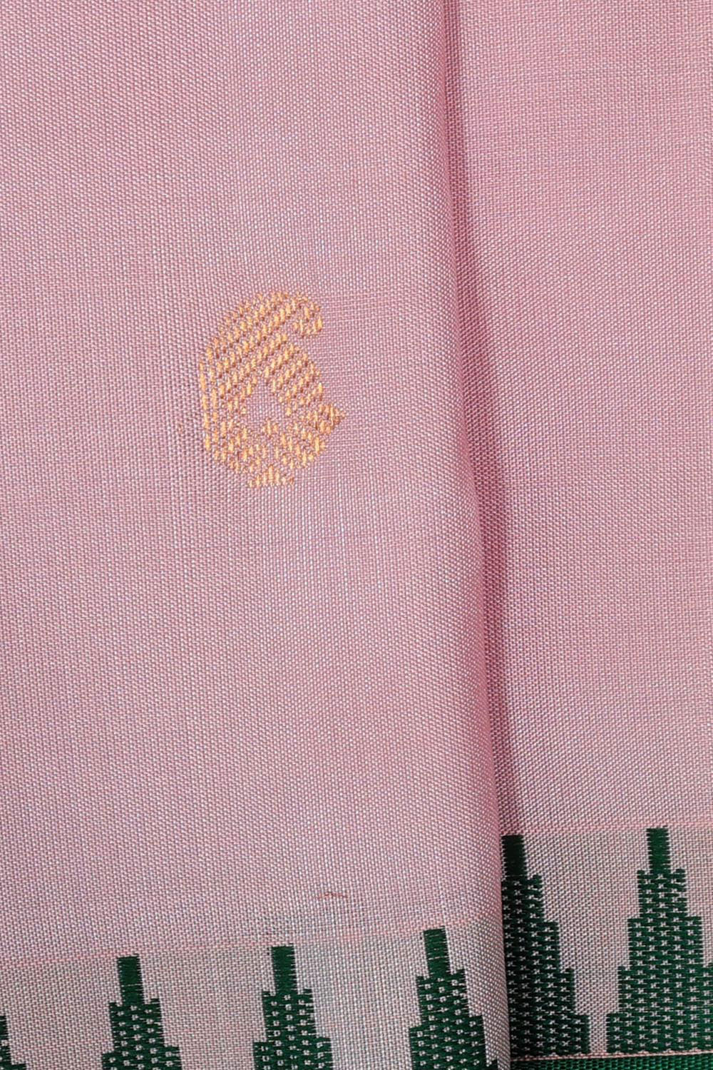 Gadwal Silk Baby Pink Saree