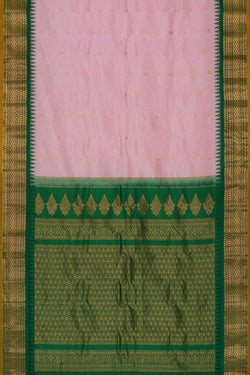 Image of Gadwal Silk Baby Pink Saree