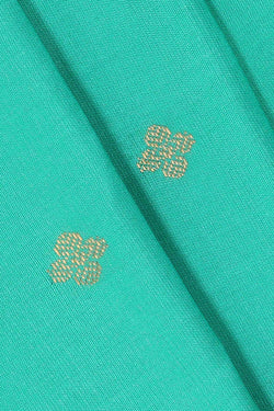 Image of Gadwal Silk Sea Green Saree