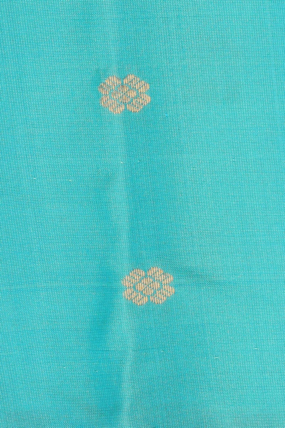 Gadwal Silk Sky Blue Saree