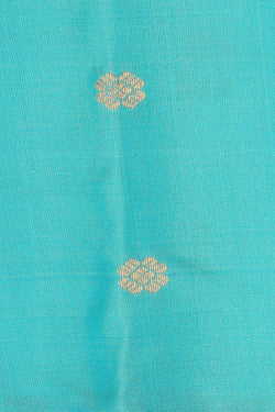 Image of Gadwal Silk Sky Blue Saree