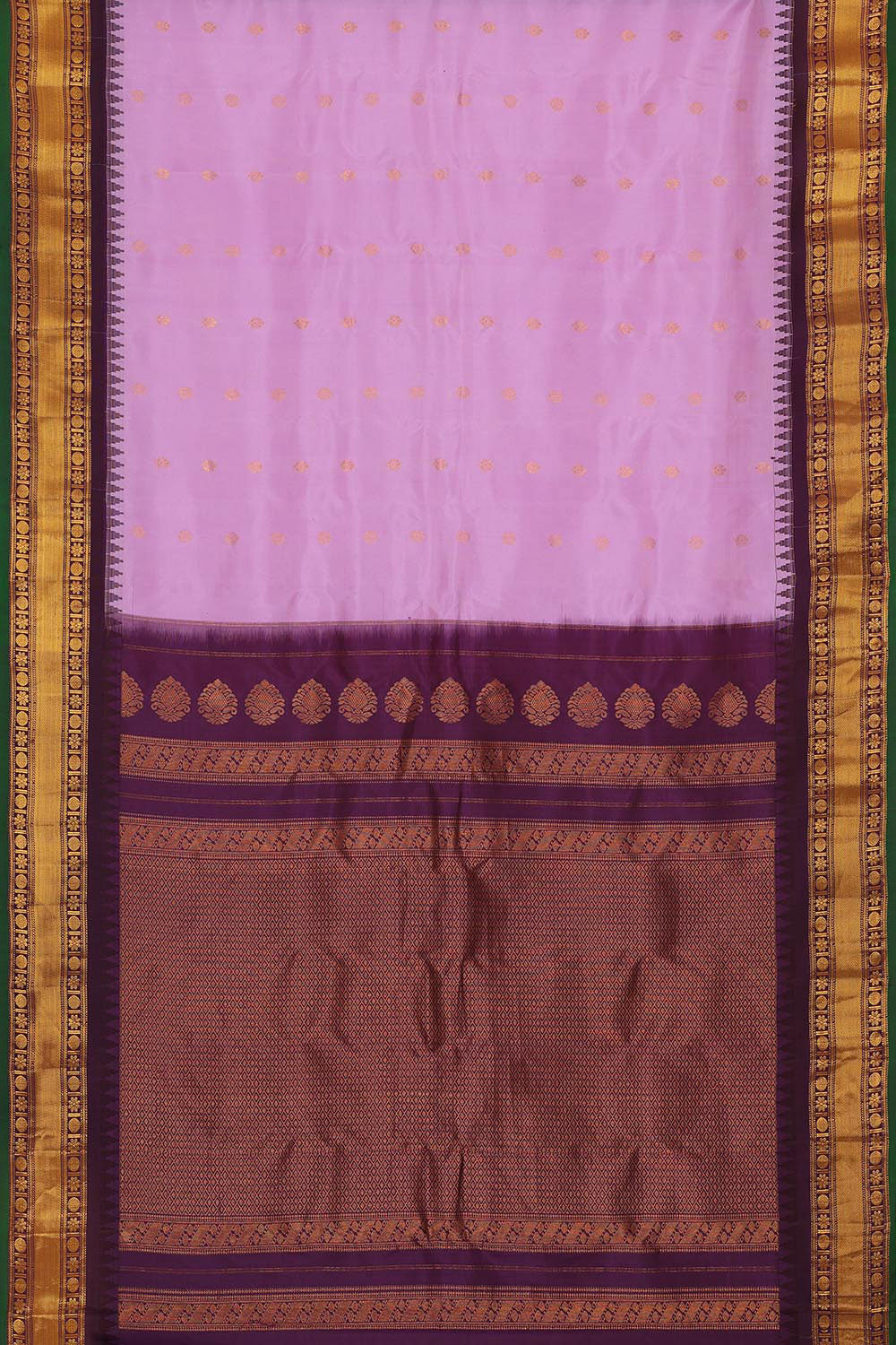 Gadwal Silk Lavender Pink Saree