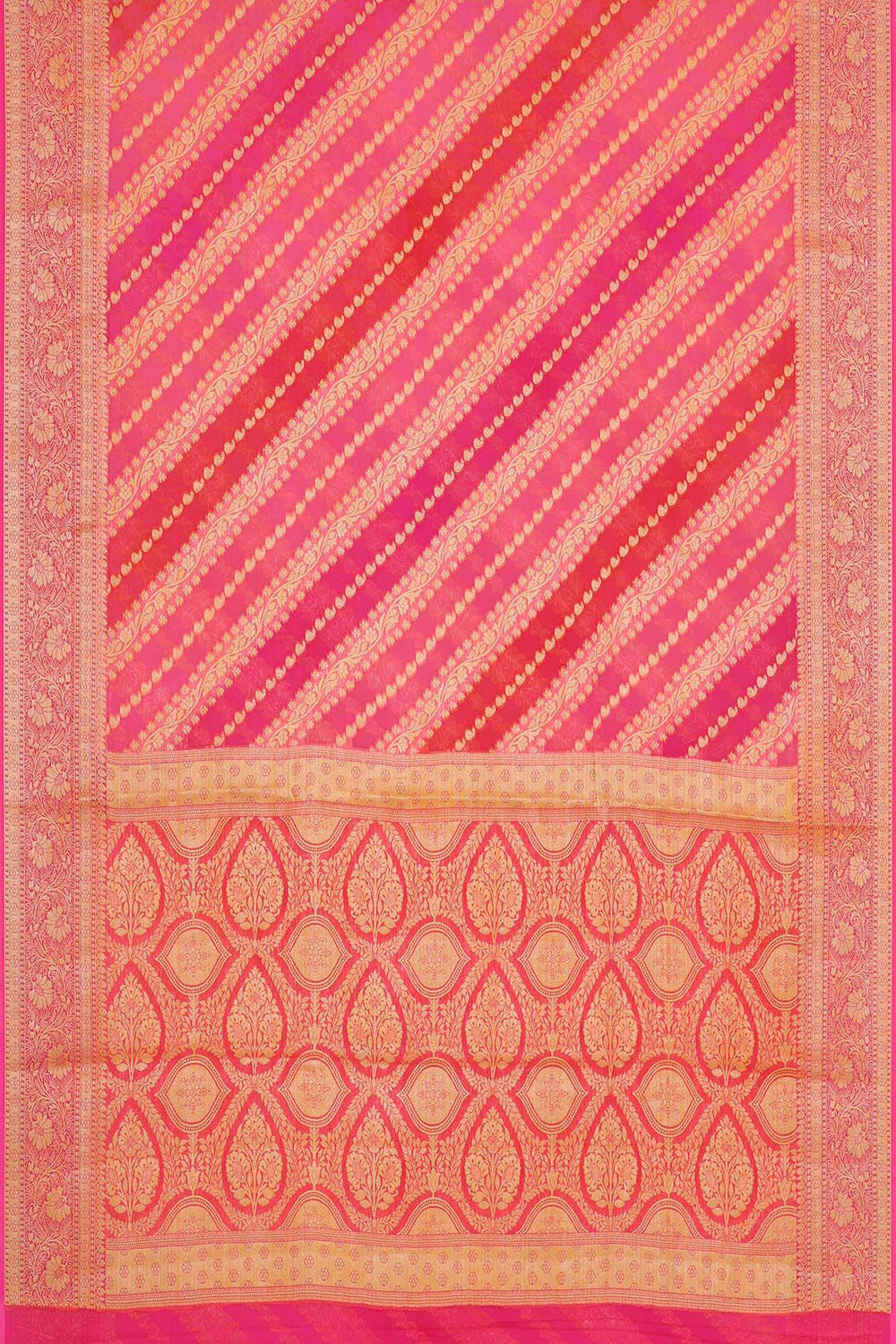 Banarasi Semi Georgette Pink Saree