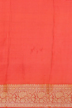 Image of Banarasi Semi Georgette Orange Saree