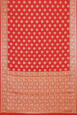 Image of Banarasi Georgette Red Saree