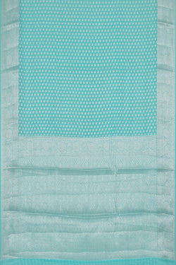 Image of Banarasi Semi Georgette Sky Blue Saree