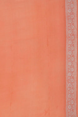 Image of Banarasi Georgette Peach Saree