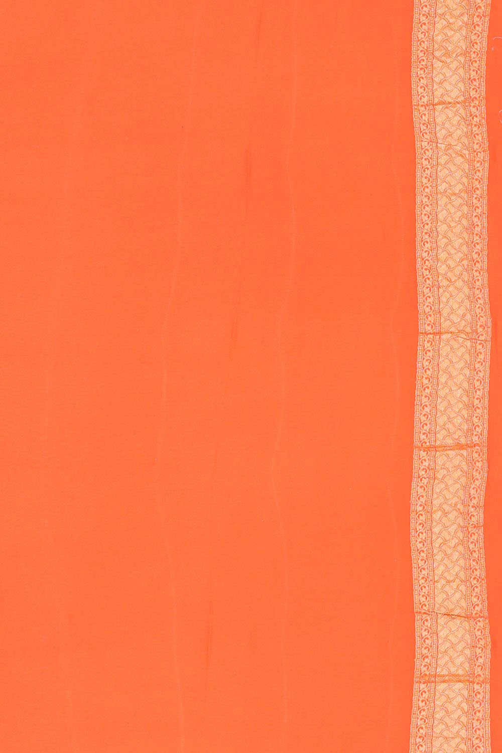 Banarasi Georgette Orange Saree