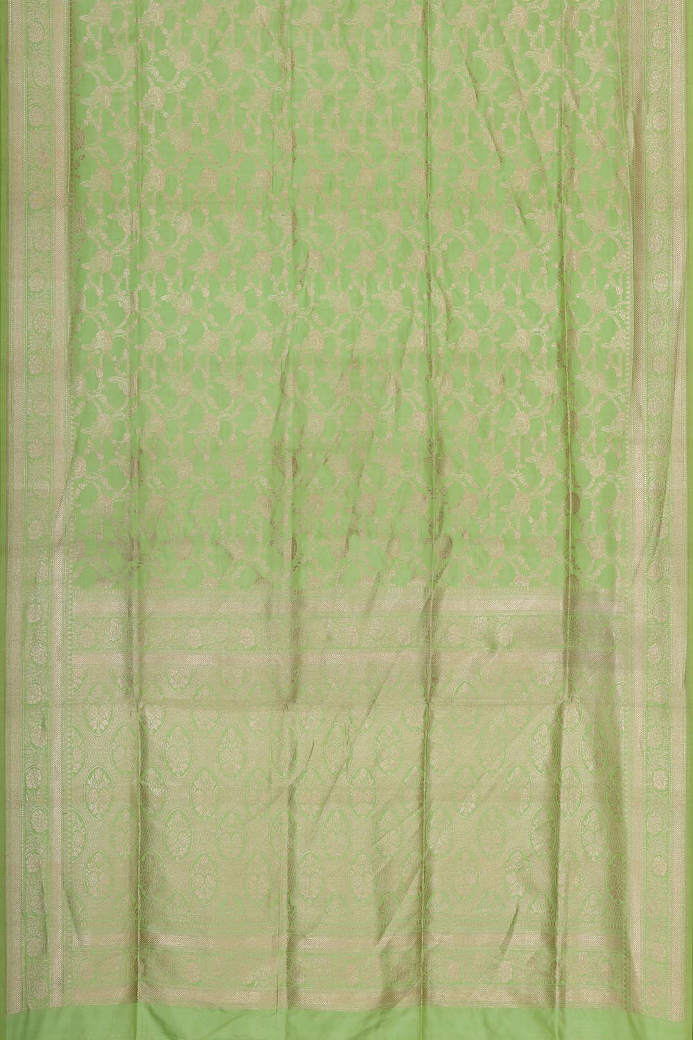 Image of Banarasi Silk Light Green Saree