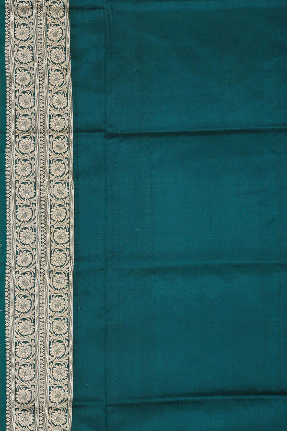 Banarasi Silk Dark Peacock Green Saree