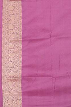 Collection of Banarasi Silk Dark Onion Pink Saree in a gallery layout