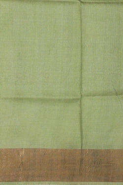 Image of Printed Tussar Silk Grey Saree