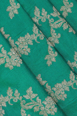 Image of Banarasi Silk Deep Sea Green Saree