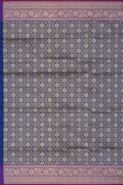 Collection of Banarasi Silk Royal Blue Saree in a gallery layout