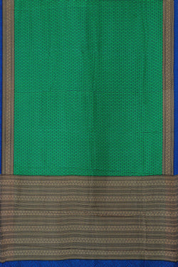 Image of Printed Fresh Green Crepe Saree