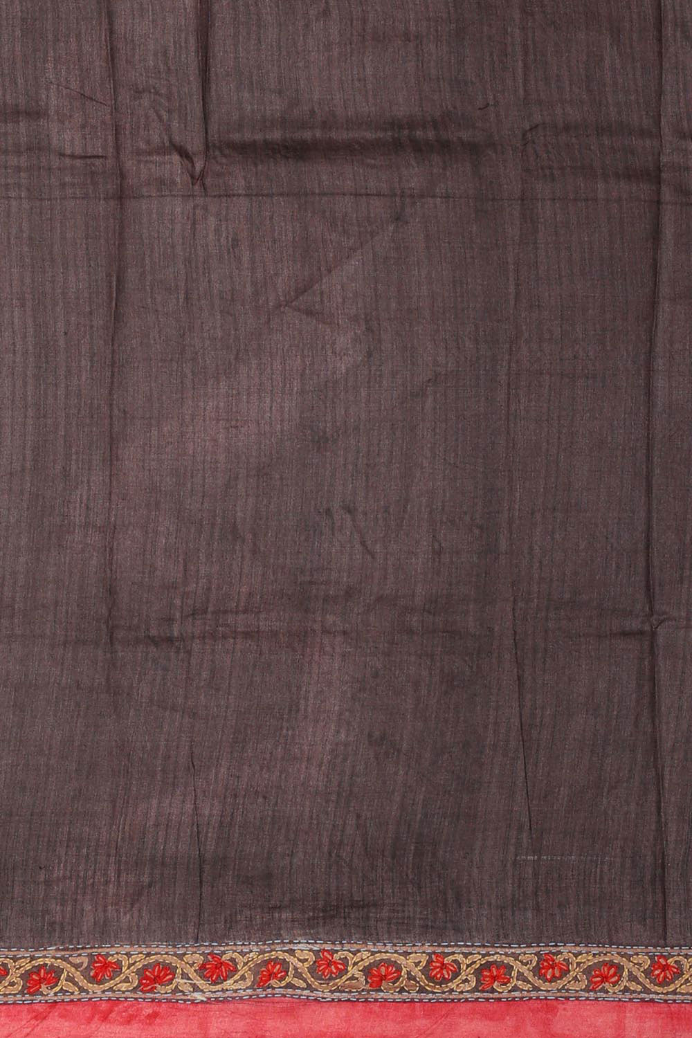 Collection of Tussar Silk Dark Brownish Grey Saree in a gallery layout