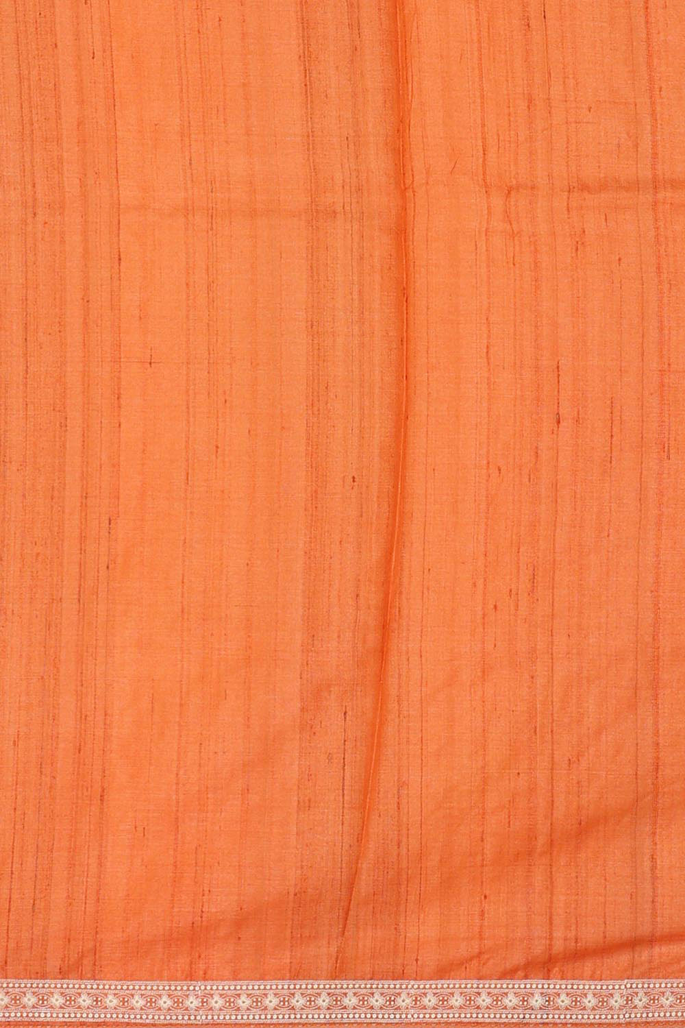 Collection of Tussar Silk Orange Saree in a gallery layout